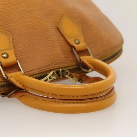 LOUIS VUITTON Epi Alma Hand Bag Yellow M52149 - Picture 7 of 16